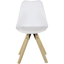 Wohnling Esszimmerstühle WL5.024 weiß Kunststoff, 2 St.