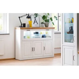 maison bleue Highboard 163 x 123 x 40 cm Weiß