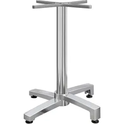 Bistro Stehtischgestell | 4 Fuß | Ø 69 cm | Säule: 6 x 109 cm | Alu | Stehtischgestell Outdoor, Tischgestell Aluminium, Gastro Stehtischgestell