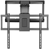 Nedis Motorisierte TV-Wandhalterung - 37-75" - maximal unterstützes Bildschirmgewicht: 35 kg - drehbar - Minimaler Wandabstand: 153 mm - Maximaler Wandabstand: 485 mm - ferngesteuert - ABS/Stahl
