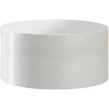 SalesFever Design-Couchtisch Weiß MDF rund 60 x 30 cm