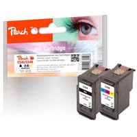 Peach Spar Pack Druckköpfe kompatibel zu Canon PG-545BK, CL-546C, 8287B006