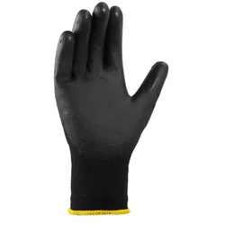 12 Paar teXXor® Polyester-Strickhandschuhe POLYURETHAN BESCHICHTET, Arbeitshandschuhe, schwarz - Größe 11 (XXL)