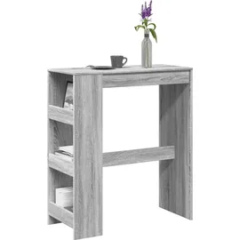 vidaXL Bartisch mit Regal 90 x 40 x 103,5 cm Grau Sonoma