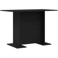 VidaXL Esstisch Schwarz Eiche 110x60x75 cm Holzwerkstoff