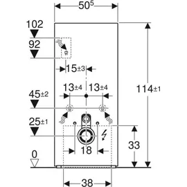 Geberit Monolith Plus Sanitärmodul für Wand-WC, 131231SJ7,