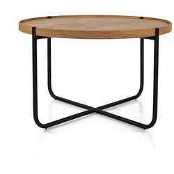 Studio Zondag - Licht Coffee Table Ø 60 cm, Eiche / schwarz