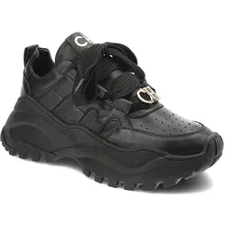 Schwarze Sneakers Chebello Plateauschuhe, 39