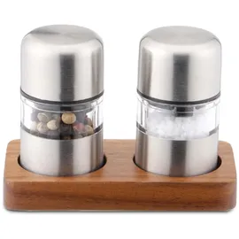 Weis Mini Mühlen Set Gewürzmühle Edelstahl/Weiß