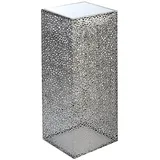 Casablanca modernes Design Casablanca Deko-Säule Purley Metall, silberfarben, B/T 27 cm, H 100 cm