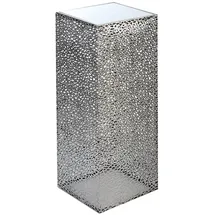Casablanca modernes Design Casablanca Deko-Säule Purley Metall, silberfarben, B/T 27 cm, H 100 cm