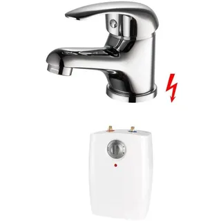 Untertischgerät Boiler 5l Warmwasserspeicher mit Niederdruck Waschbecken Armatur