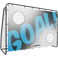 Hudora 76947 - Fußballtor Trainer mit Torwand mit Motiv: Goal, 213x152x76cm
