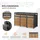 ML-Design Mülltonnenbox 200 x 80 x 124 cm braun