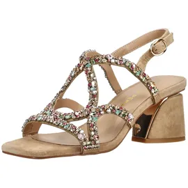 Alma en Pena Riemchensandalen Damen Sand/Transparent 36
