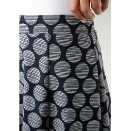 Aniston SELECTED Jerseyrock Damen Gepunktet Blau/Grau 46