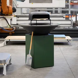 Ofyr Feuerplatte Ø 100 cm verzinkt grün