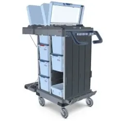 Vileda Professional Origo 2 CX Reinigungswagen N.A. , 3 Deckel, samt Zubehör