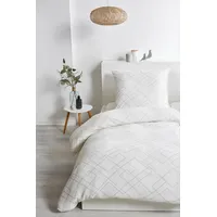 Primera Bio Crepe Mosaik natur/grau (155x220+80x80cm)