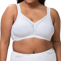 Triumph Modern Lace+Cotton BH ohne Bügel 10207539 white 90E
