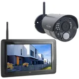 Elro Outdoor-Kamera (WLAN (Wi-Fi), IP Überwachungskamera mit Live-Übertragung auf Handy Bewegungsmelder) schwarz