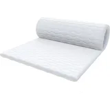 Kaltschaum-Topper Matratzentopper SOLT 80x200x4 cm - Weiß