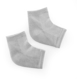 InnovaGoods Feuchtigkeitsspendende Socken mit Gel-Pads, und Vitamin E, Ergonomisch, Unisex, Atmungsaktiv, Grau, 1 Unidad