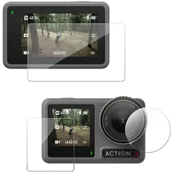 Telesin Displayschutzfolie Set gehärtetes Glas DJI Osmo Action 3/4