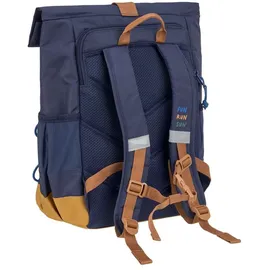 Lässig Kinderrucksack mit Brustgurt Freizeitrucksack wasserabweisend, 15 Liter/Medium Rolltop Backpack navy