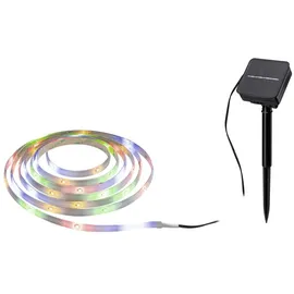 Paulmann LED-Stripe Solar 3 m Dämmerungssensor Akku schwarz kürzbar RGB