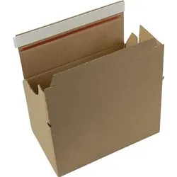 Automatikkarton Wellpappe L237xB140xH147mm einwellig braun