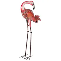 BIRENDY Riesige schöne Metall Figuren Flamingo 86cm Gartenfigur Dekofigur Metallart (Flamingo h10)