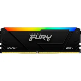 Kingston FURY Beast RGB 16GB Kit DDR4-3200 - DDR4 CL16 DIMM RAM D4 3200 MHz, DDR4-RAM, Schwarz