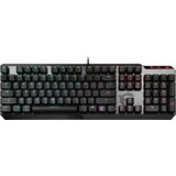 MSI Vigor GK50 Low Profile (DE, Kabelgebunden), Tastatur, Schwarz, Silber