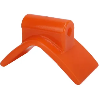 Bonbela Buganschlag für Bootsanhänger, 3 Zoll Breite, 1/2 Zoll Befestigungsloch, 5,3 Zoll V Spannweite, Buganschlag für Bootsanhänger, V-Block, Orange