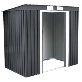 Costway Metallgerätehaus 213 x 130 cm dunkelgrau