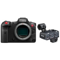 Canon EOS R5 C + Tascam Mikrofonadapter CA-XLR2d