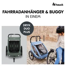 hauck Dryk Duo Plus Kinderanhänger dunkelgrün
