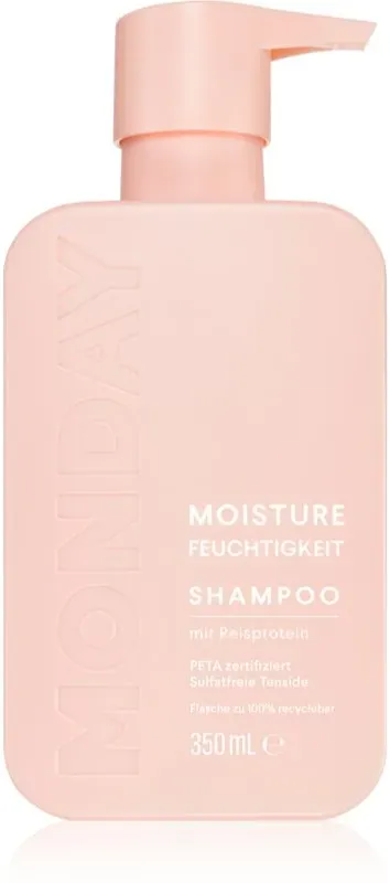 MONDAY Moisture Shampoo mit ernährender Wirkung für mehr Glanz und Festigkeit der Haare 350 ml