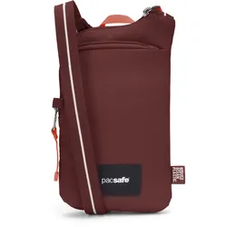 Pacsafe GO Tech Crossbody Umhängetasche (Volumen 0,2 Liter / Gewicht 0,16kg) - STK - garnet red