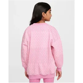 Nike Sportswear Oversized Fleece Crewneck Sweatshirt Mädchen 646 magic flamingo/magic flamingo/hyper pink M 137-146 cm