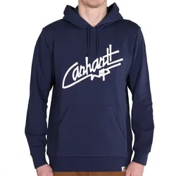 Carhartt WIP Hooded Locals Sweat Blue White - S
