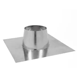 Opsinox Edelstahlschornstein Dachdurchführung 180 mm 0°-10° Silber