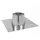 Opsinox Edelstahlschornstein Dachdurchführung 180 mm 0°-10° Silber