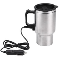 Wasserkocher 12V - 450 Ml Reisewasserkocher Elektrische Auto Wasserkocher 12V In Car Wasserkocher Tasse 12V 450Ml Auto Elektrische Heizungs Tasse Elektro In-Car Edelstahl Reise Heizung Kaffee Teetass