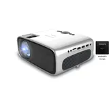 Philips NeoPix Ultra One+ – True Full HD-Projektor mit Android TV-Dongle, Chromecast Built-in und Zwei HDMI-Anschlüssen, Grey