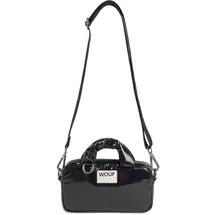 WOUF Glossy Mini Bag Handtasche 19 cm schwarz