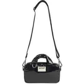 WOUF Glossy Mini Bag Handtasche 19 cm schwarz