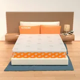 MiaSuite Topper aus Waterfoam 180x200 - 8 cm hoch, abziehbar, Gewebe Aloe Vera| Matratzenauflage H8