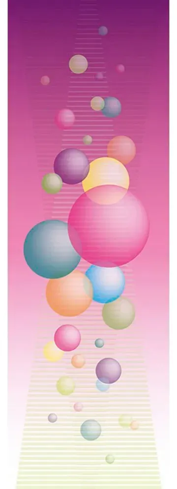 ARCHITECTS PAPER Fototapete "Spherical" Tapeten Grafik Tapete Kreise Bunt Pink Panel 1,00m x 1,80m Gr. B/L: 1 m x 2,8 m, bunt